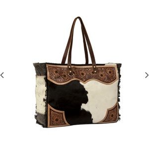 Sold! Myra bag hand-tooled boho/western weekender!